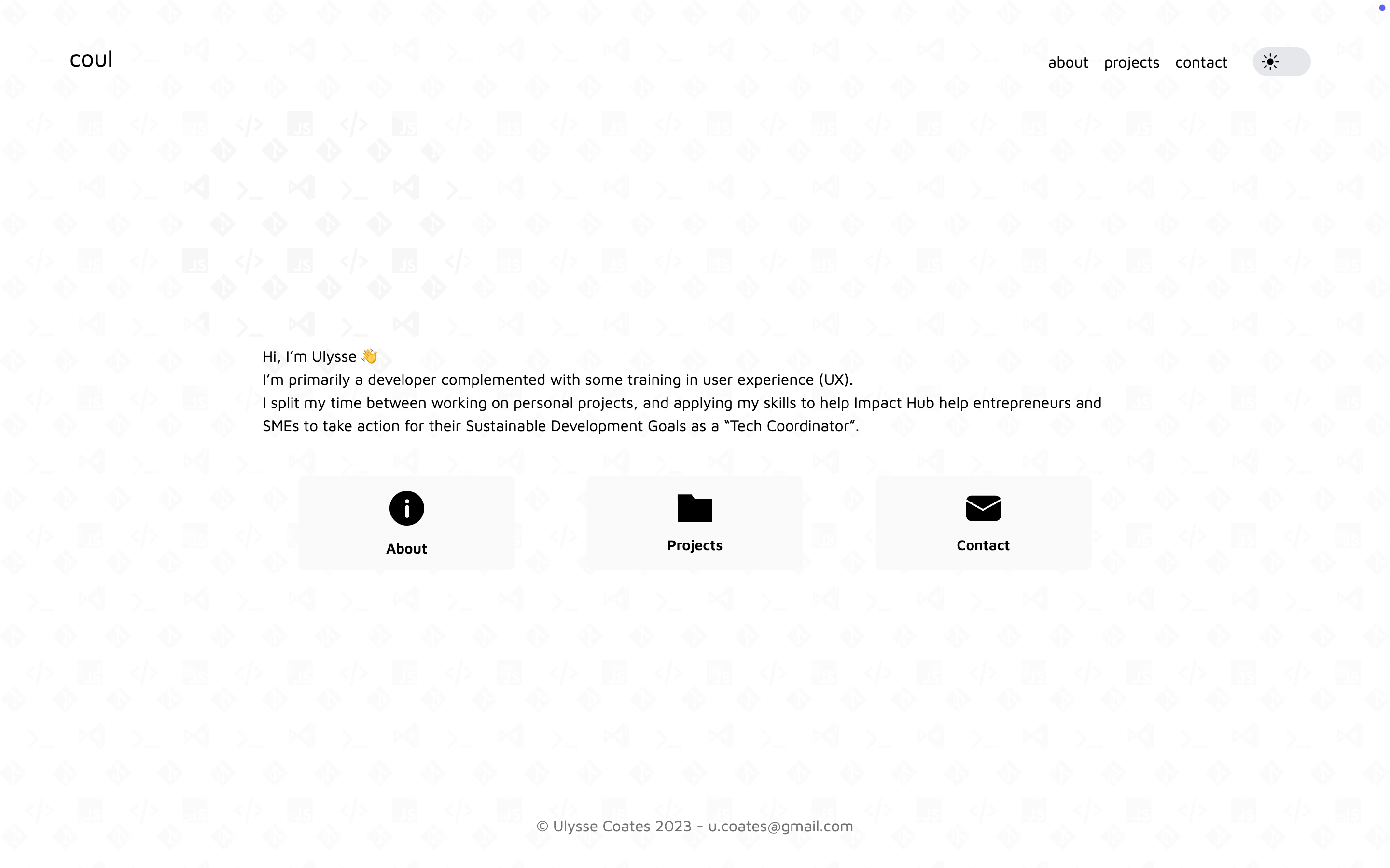 This Portfolio Website :D screenshot or logo